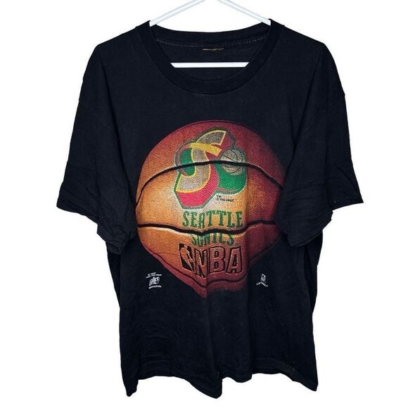 VTG 1994 Seattle Super Sonics Shirt Nutmeg Size XL - Picture 1 of 7